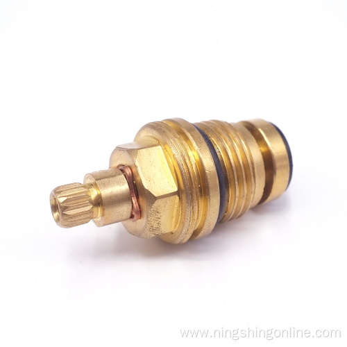 Brass core faucet cartridges